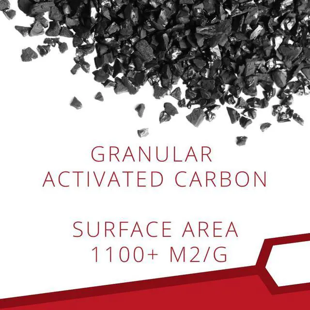 Alt view image 4 of 5 - Activated Carbon for 3D Printers, Thermaly Activated, Low-Dust GAC Charcoal for Laser Engraver, Carbon for Filter Refill (20 Pounds)