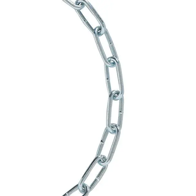 Alt view image 2 of 5 - Koch Trade Size 2/0 Diameter by 100-Feet, Coil Straight Chain, Tie-Out Chain, Zinc Plated, up to 520 Pounds Working Load Limit, Made for Hanging Garden Baskets, 721926