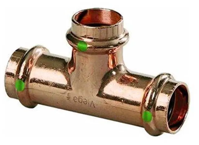 Main image of 77377 Propress Zero Lead Copper Tee with 1/2" Press x Press (25-Pack)