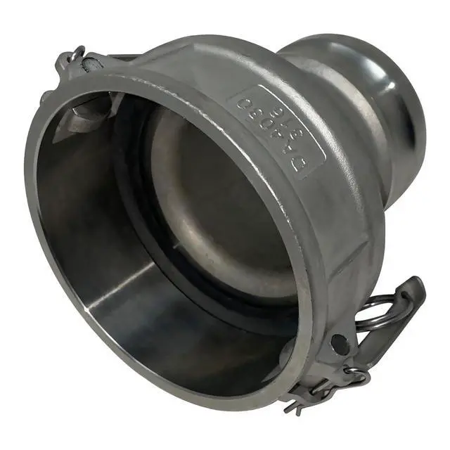 Alt view image 5 of 6 - Stainless Steel Type DA Cam and Groove Hose Fitting, Reducer, 4" Female Coupler x 3" Male Adapter (CAM-4030-DA-SS)