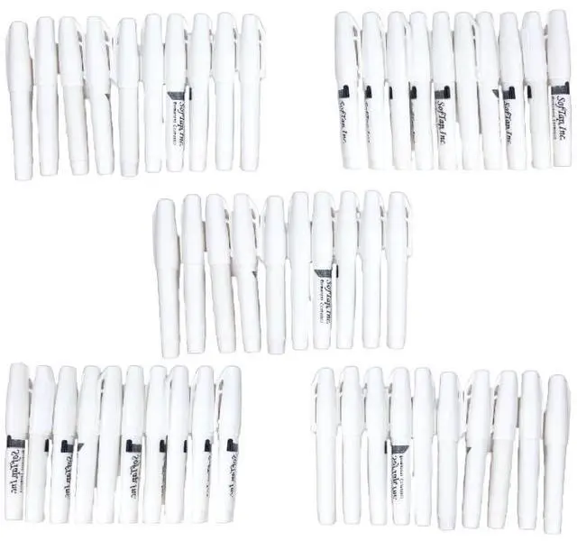 Main image of Surgical Skin Marker for Tattoo PMU Procedure Mark Brow Lip Areola Scalp Advanced Permanent Makeup Shape design. Premium Beginners & professionals micropigmentation tools (50 Pack, white)