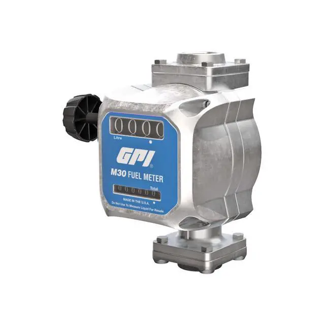 Alt view image 2 of 6 - M30 Modular Mechanical Fuel Meter in litres, 19 to 114 Litre/min, 3/4" NPT Inlet/Outlet (165100-04)