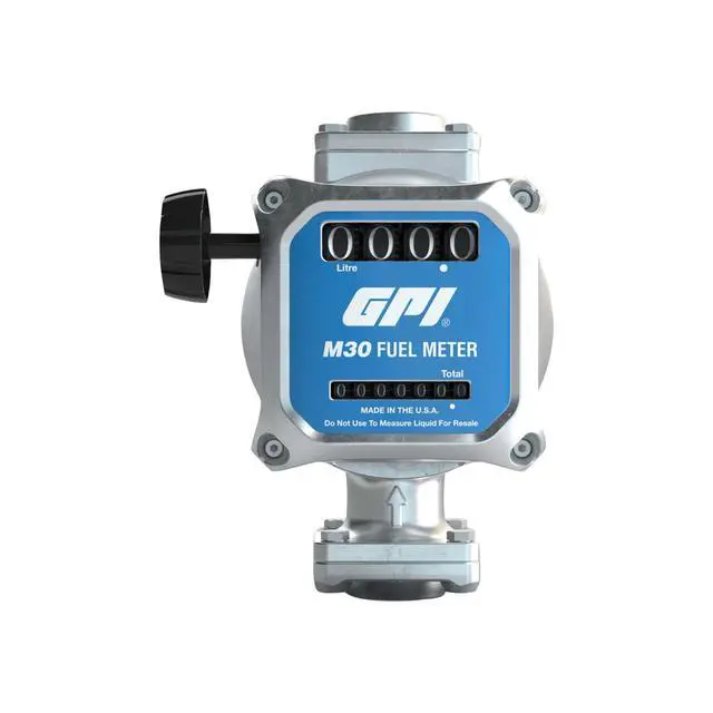 Alt view image 3 of 6 - M30 Modular Mechanical Fuel Meter in litres, 19 to 114 Litre/min, 3/4" NPT Inlet/Outlet (165100-04)