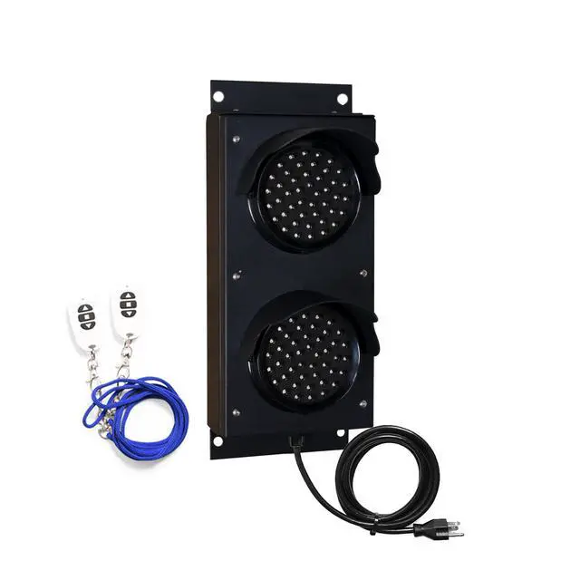 Alt view image 2 of 6 - Red & Green 4 Inch Diameter Lens LED Stop Light with Keyfob for Social Distancing, Warning, Signaling or Factory Floor - Traffic Light