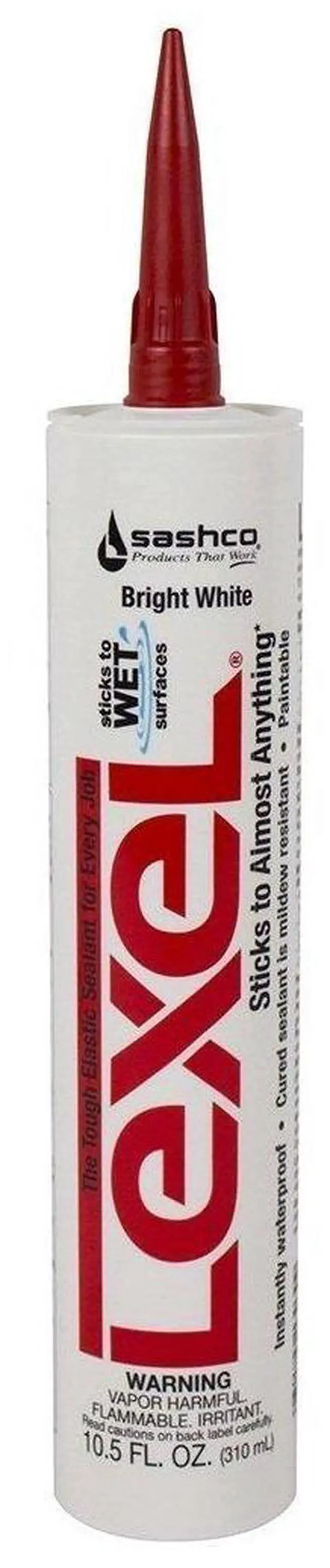 Main image of 12-Pack of 10.5 oz 13030 White Lexel Synthetic Rubber Sealant