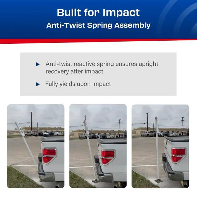 Alt view image 5 of 6 - Impact Recovery - Sta-Rite Flexible Sign Post - Sign Holder - Handicap Parking Signs - Made in the USA - 78 Reserved Parking Signage