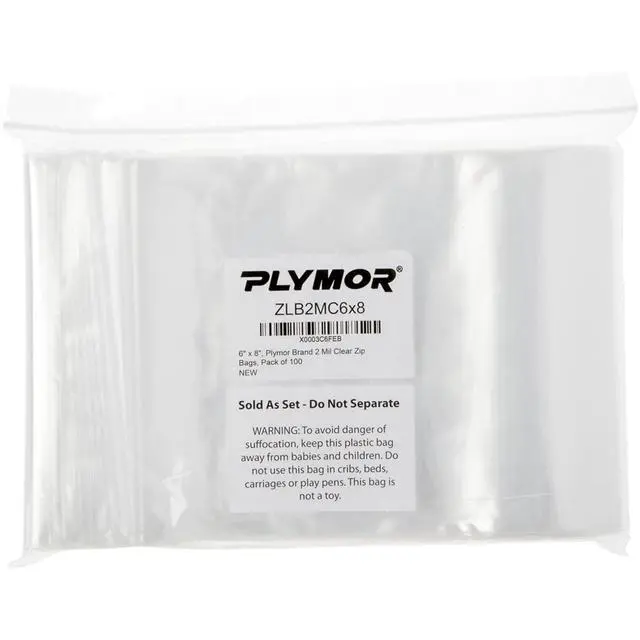 Alt view image 3 of 3 - 7" x 10" (Case of 2,000), 2 Mil Zipper Reclosable Plastic Bags