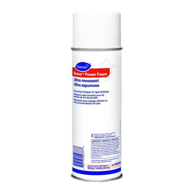 Alt view image 2 of 2 - 94966769 Bravo Power Foam Heavy Duty Stripper for Spot Buildups, Floor Cleaner Spray, Aerosol Spray, 23-Ounce (Pack of 12)