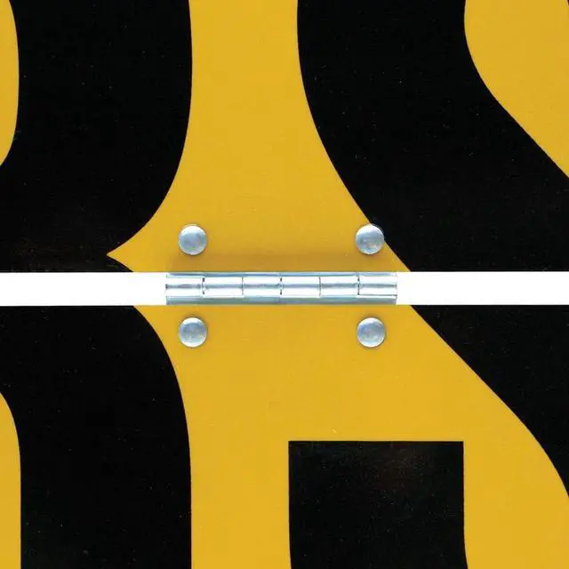 Alt view image 2 of 6 - Wide Load Sign For Escort Vehicles - Hinged Aluminum - 12 Inch x 60 Inch