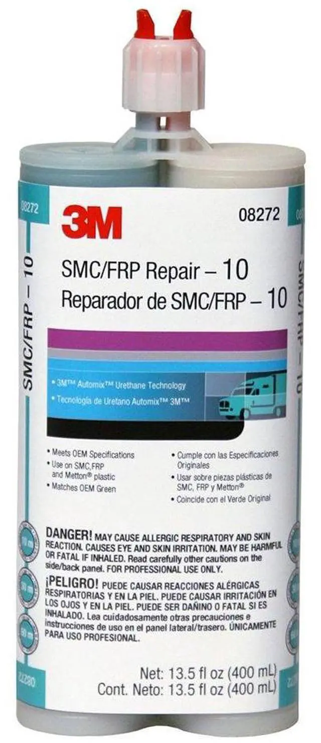 Main image of SMC/Fiberglass Repair Adhesive-10, 08272, Green, 400 mL Cartridge