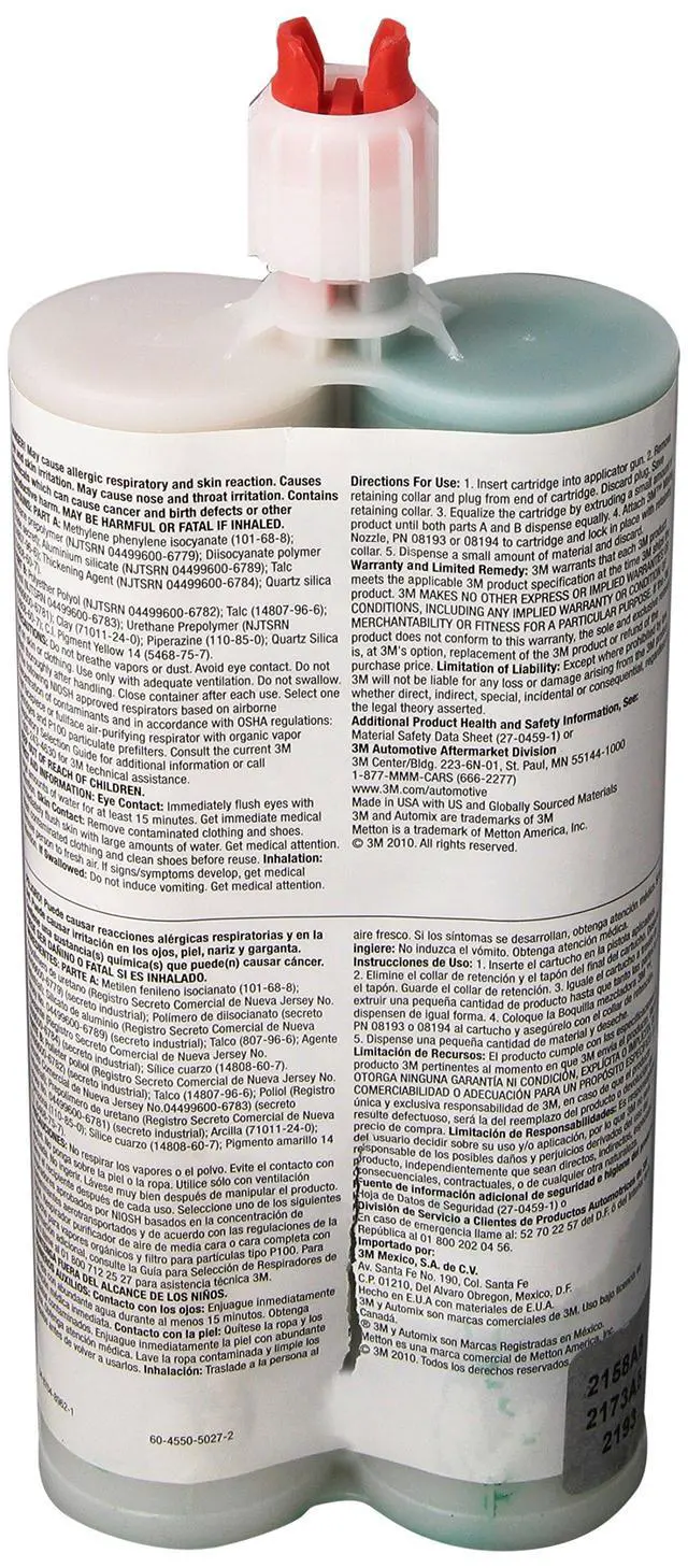 Alt view image 2 of 2 - SMC/Fiberglass Repair Adhesive-10, 08272, Green, 400 mL Cartridge