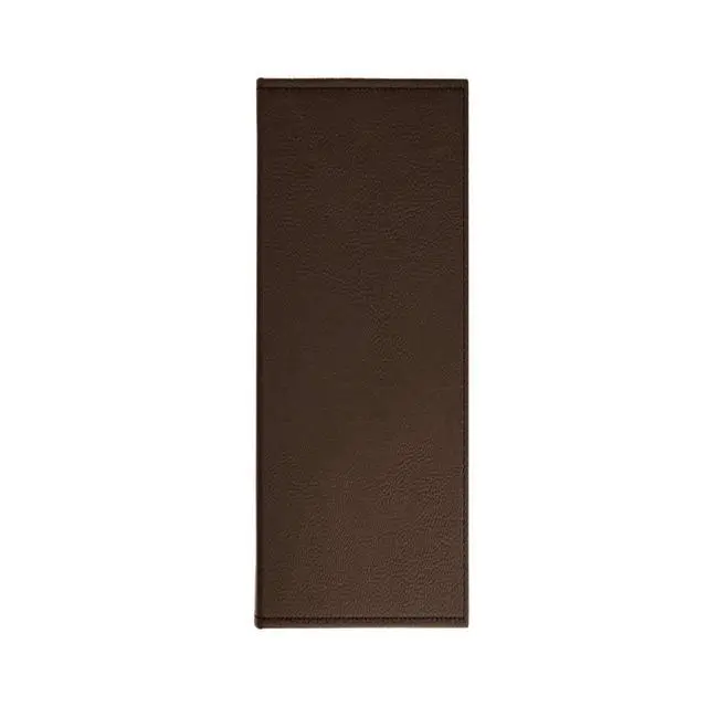 Alt view image 2 of 6 - s Made of Premium Faux Leather (10-Pack) - 4.25" X 11" - Wine List - Bar Menu (Brown, 6 Views)