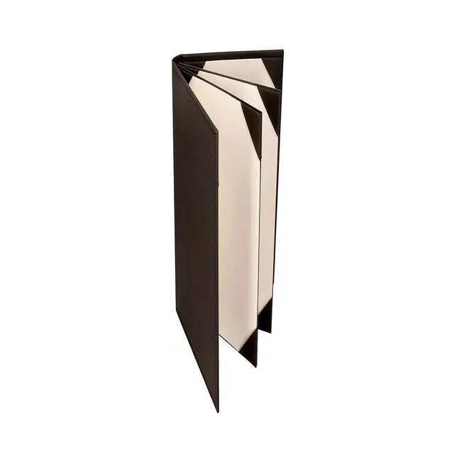 Alt view image 3 of 6 - s Made of Premium Faux Leather (10-Pack) - 4.25" X 11" - Wine List - Bar Menu (Brown, 6 Views)