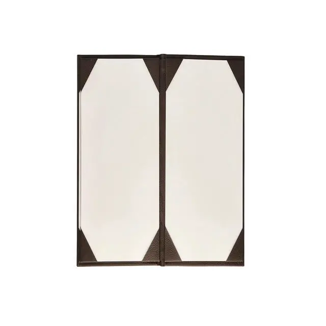 Alt view image 4 of 6 - s Made of Premium Faux Leather (10-Pack) - 4.25" X 11" - Wine List - Bar Menu (Brown, 6 Views)