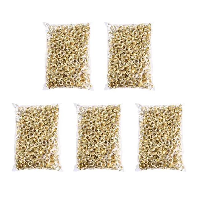 Alt view image 4 of 6 - 5000 pcs 3/8 inch Grommet Kit 10mm Size #2 Brass Grommets Compatible with Semi Automatic Grommet Machine for Fabric Canvas Tarps Banners YES0386