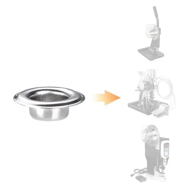 Alt view image 3 of 6 - 5000 pcs 3/8 inch Grommet Kit 10mm Size #2 Nickel Grommets Compatible with Semi Automatic Grommet Machine for Fabric Canvas Tarps Banners YES0387