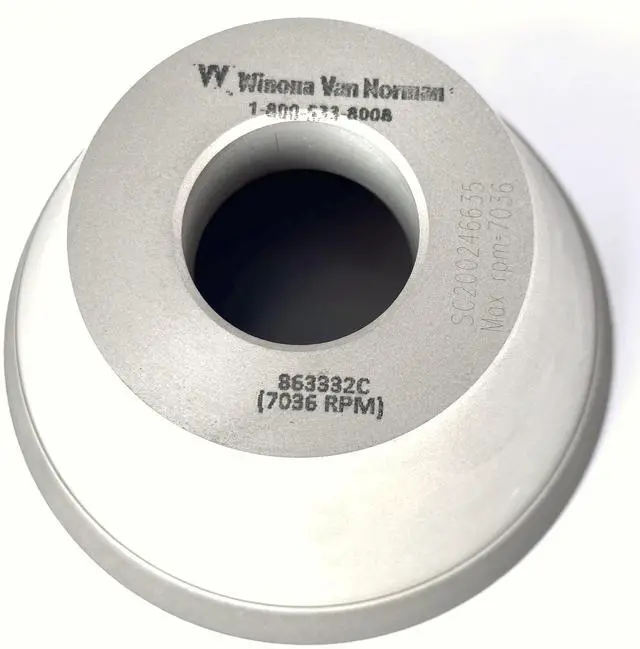 Main image of WVN Four-Inch CBN Flywheel Grinding Wheel - 100 Grit - Arbor Size 1-1/4"