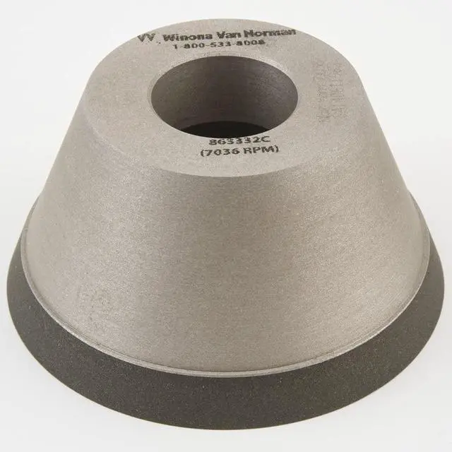 Alt view image 2 of 4 - WVN Four-Inch CBN Flywheel Grinding Wheel - 100 Grit - Arbor Size 1-1/4"