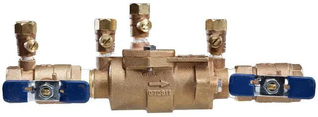 Main image of 1113 850-QT Double Check Valve Bronze Body Quarter Turn Shutoff, 1"