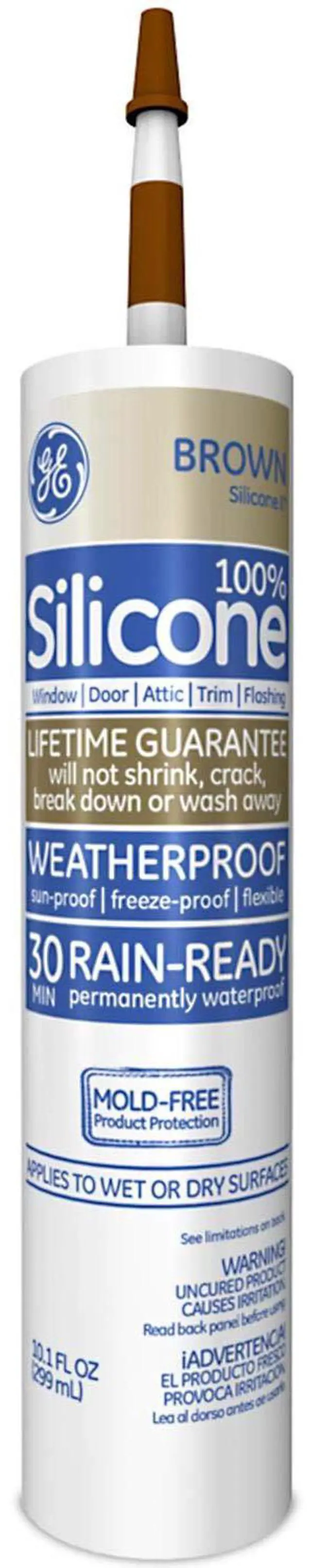 Main image of 5080 Silicone II Natural Wood Caulk, 10.1 oz Cartrid, Brown (Case of 12)