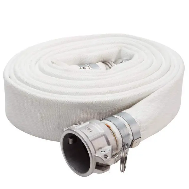 Alt view image 3 of 5 - White 3" x 25' Double Jacket Camlock (Cam and Groove) Mill Discharge Hose