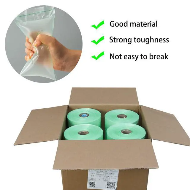 Alt view image 6 of 6 - MINI AIR EASI EA2/EA2S Air Pillows for Shipping, Packaging Air Bags, 8"X4" 4000Pcs 1312 FT Per Roll, Inflatable Supplies Box Filler, Air Cushion Film, 4 Roll
