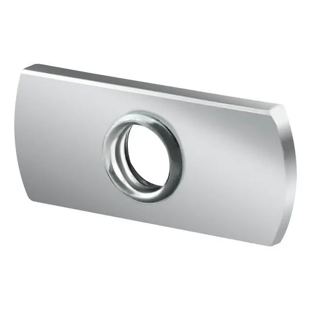 Alt view image 2 of 6 - 8020, 3785, 10 Series Steel 1/4-20 Centered Slide in Economy T Nuts Hardware Nuts for 1" 10 Series Aluminum Extrusions (500 Pack)