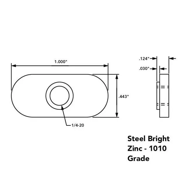 Alt view image 3 of 6 - 8020, 3785, 10 Series Steel 1/4-20 Centered Slide in Economy T Nuts Hardware Nuts for 1" 10 Series Aluminum Extrusions (500 Pack)