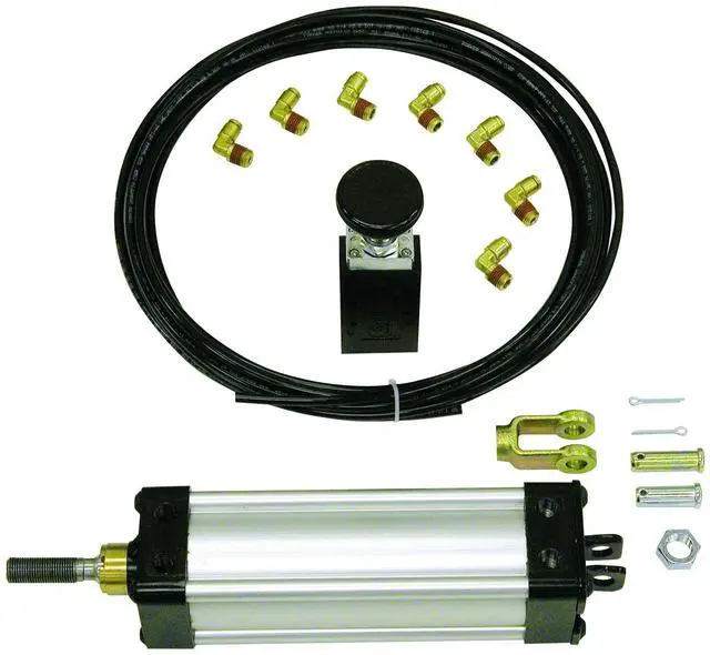 Main image of Buyers Products TGC25008VSPK Tailgate Cylinder Kit, Clevis Mount Pneumatic Cylinder, Tubing & Fittings, 8 Stroke, 2.5 Bore, Dump Truck Accessories
