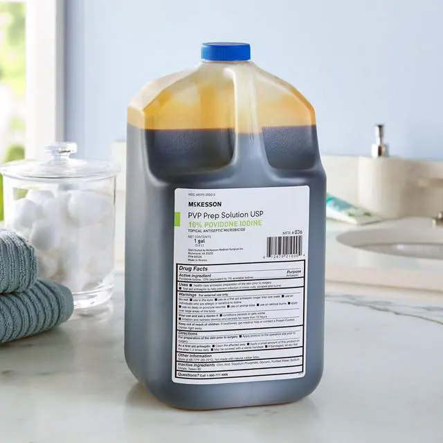 Alt view image 5 of 6 - PVP Prep Solution USP, 10% Povidone-Iodine, 1 gal, 4 Count