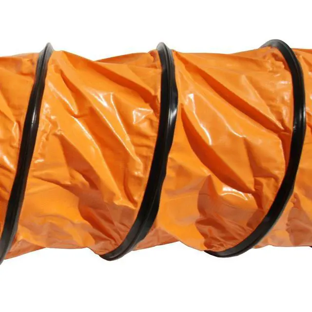 Alt view image 4 of 6 - 01-191-14 "Air Ventilator Orange" Ventilation Duct Hose, 14"ID x 25' Length Hose Fully Stretched