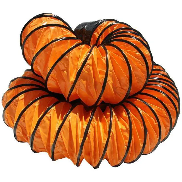 Alt view image 5 of 6 - 01-191-14 "Air Ventilator Orange" Ventilation Duct Hose, 14"ID x 25' Length Hose Fully Stretched
