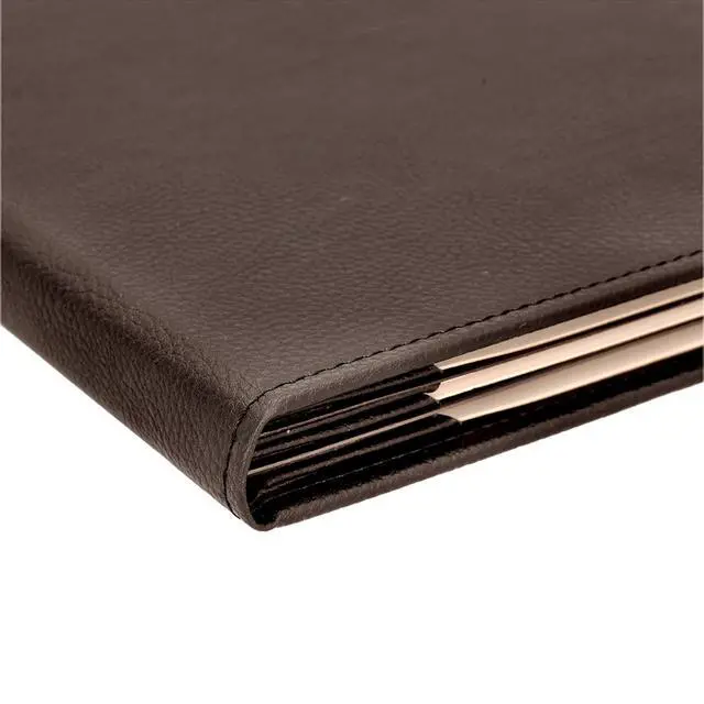 Alt view image 6 of 6 - s Made of Premium Faux Leather (10-Pack) - 8.5" X 14" (Brown, 6 Views)
