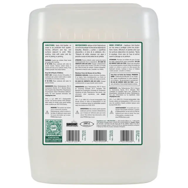 Alt view image 2 of 5 - Anti Spatter 5 Gallon