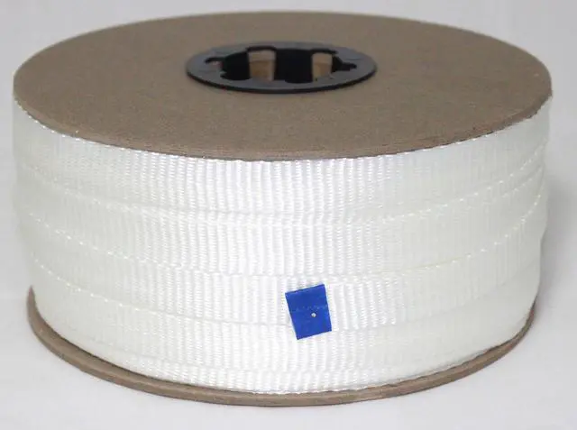 Main image of White Pull Line 3/4 Inch, 2,500 lb, Flat Polyester Pulling Tape, Conduit Wire Pulling, Made in USA, 3000 ft