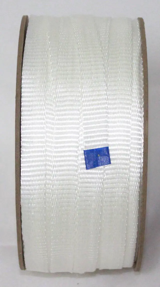 Alt view image 2 of 3 - White Pull Line 3/4 Inch, 2,500 lb, Flat Polyester Pulling Tape, Conduit Wire Pulling, Made in USA, 3000 ft