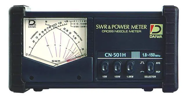 Main image of CN501H HF/VHF CrossNeedle SWR & Power Meter, 1.8150 MHz, 15/150/1.5 kW Forward Power Ranges, SO239 Connectors