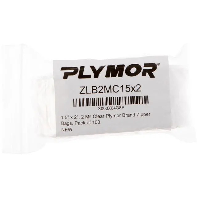 Alt view image 3 of 3 - 1.5" x 2" (Case of 30,000), 2 Mil Zipper Reclosable Plastic Bags