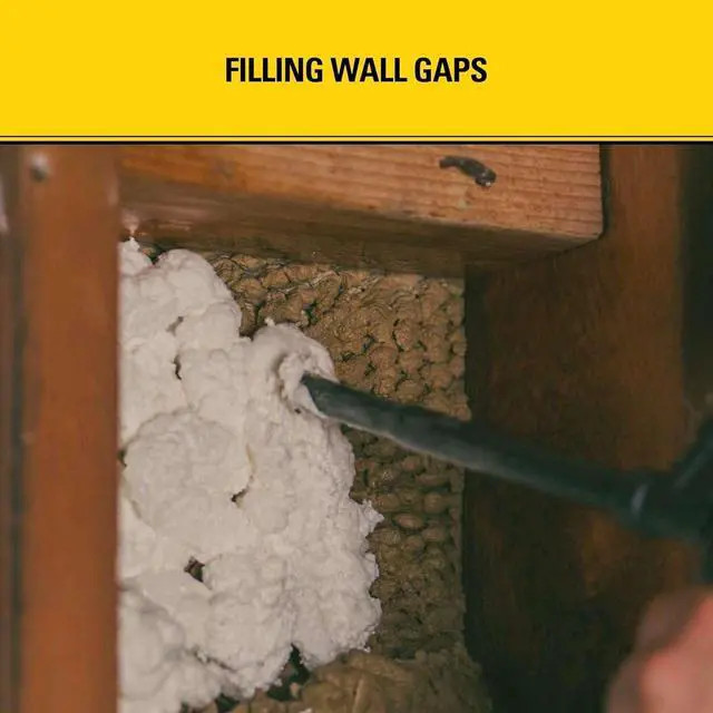 Alt view image 4 of 6 - F905P Gaps & Cracks Pro Foam Sealant (12x24 Oz.) High Yield Expanding Polyurethane Spray Foam Insulation for Wide Cracks & Cavities, Waterproof | Gun&Cleaner Included | 24 Oz. 12 Pack