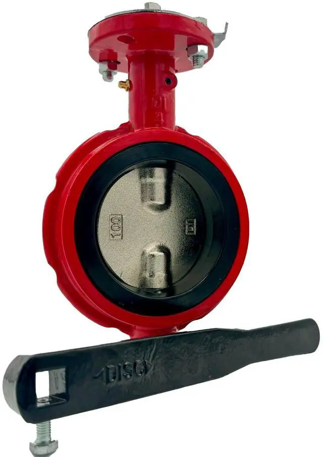 Main image of 6" Butterfly Valve, Wafer, 200 Psi, Ductile Iron Body, Square Stem 5/8"