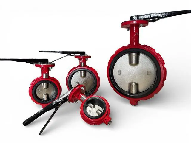 Alt view image 6 of 6 - 6" Butterfly Valve, Wafer, 200 Psi, Ductile Iron Body, Square Stem 5/8"