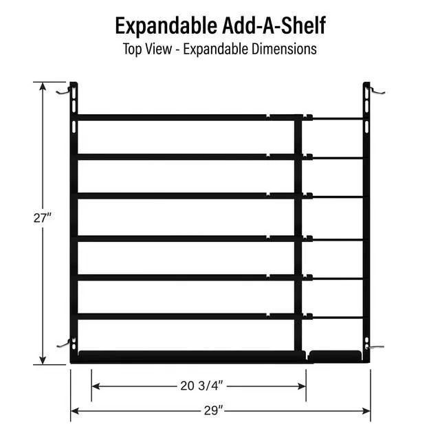 Alt view image 2 of 6 - Cold Vault Expandable Add-A-Shelf (Pack of 4) - Maximize Storage and Organization in Your Cold Storage, Drink Organizer for Cans, Bottles and More