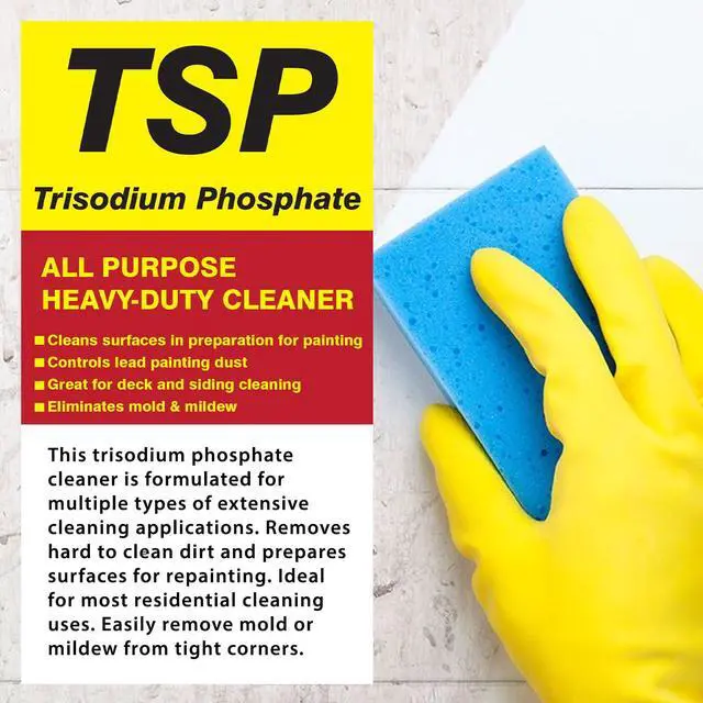 Alt view image 2 of 6 - Trisodium Phosphate (TSP) - TSP Cleaner and Degreaser - Heavy Duty Cleaner for Kitchen Cabinets, Cabinet Cleaner Degreaser, Cabinet Degreaser - 40 lb. Pail