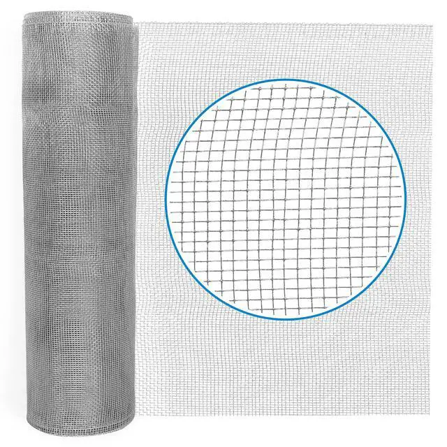 Alt view image 3 of 6 - 27 Gauge 24" x 100' Hardware Cloth, 1/8 inch Mesh Galvanized Steel Wire Rolled Woven, Keeping Out of Bees, Wasps and Mid to Large-Sized Insects
