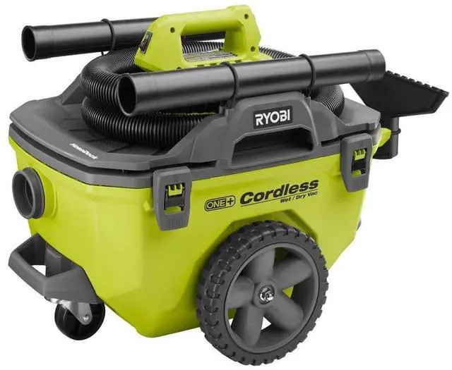 Main image of 18-Volt ONE+ 6 Gal. Cordless Wet/Dry Vacuum (Bare-Tool) with Hose, Crevice Tool, Floor Nozzle and Extension Wand