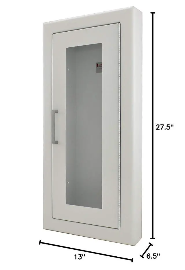 Alt view image 2 of 2 - 24096R-FG 2-1/2 in. Trim Architectural Semi Recessed Fire Extinguisher Cabinet