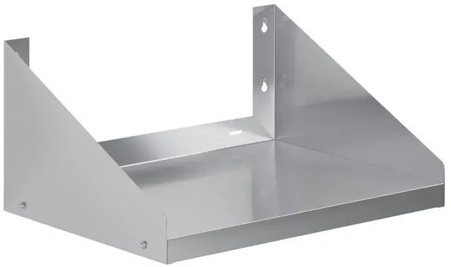 Main image of 24" Long x 18" Deep Stainless Steel Wall Shelf with Side Guards
