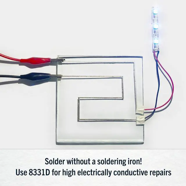 Alt view image 3 of 6 - 8331D Silver Conductive Epoxy Adhesive, High Conductivity, 20 min Working time, 2-Part, 14 Gram Kit