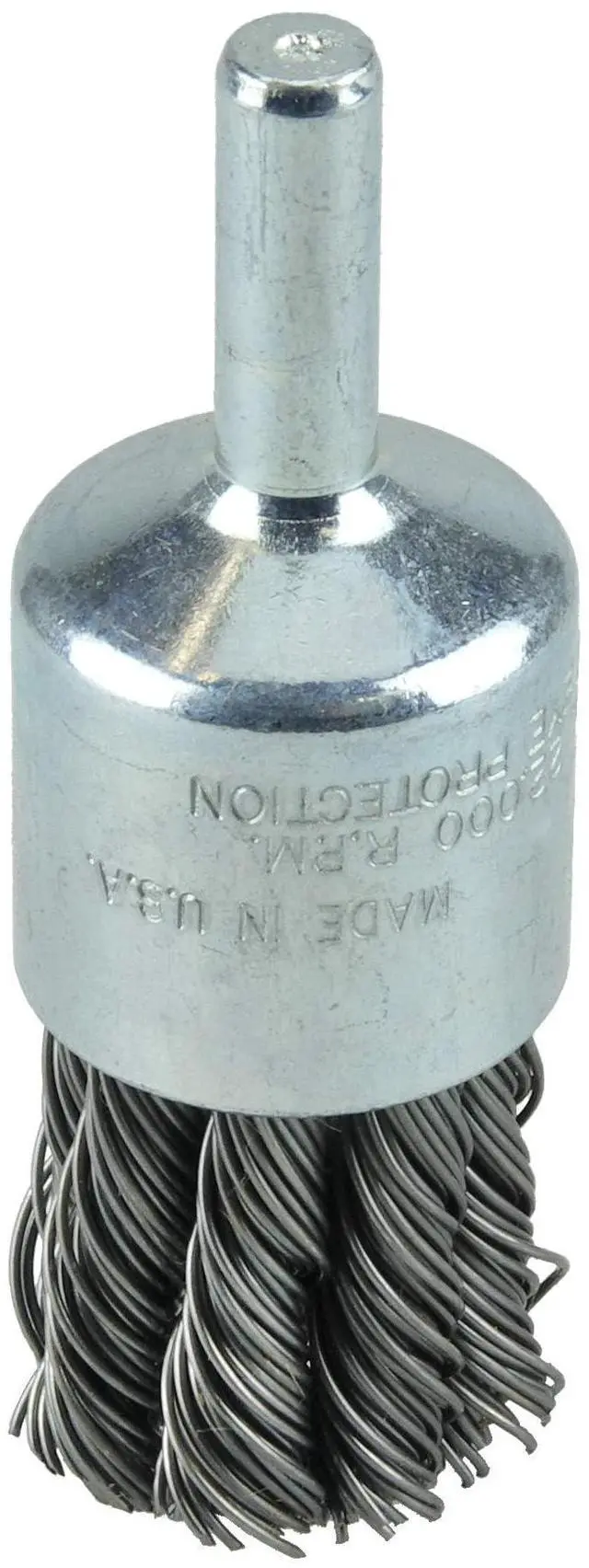 Main image of 10028 1-1/8" Knot Wire End Brush,.020" Steel Fill, Made in The USA (Pack of 10)