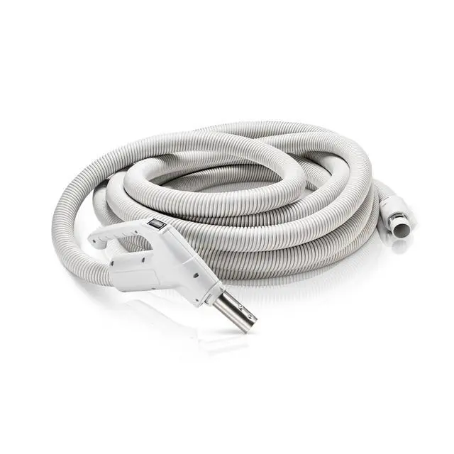 Alt view image 2 of 6 - Prolux 30 ft Universal Central Vacuum Kit with Suction Driven Turbo Nozzles - Central Vacuum Hose for Versatile Cleaning on Surfaces - Convenient Central Vac Tools for Upholstery, Stairs & Hard Floors